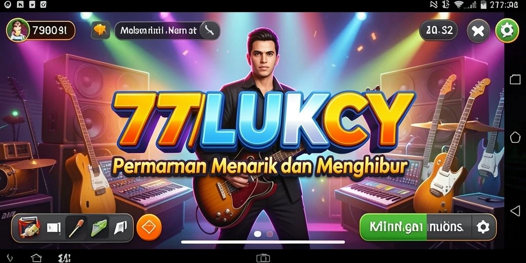 Screenshot gameplay 777LUKCY menampilkan keseruan bermain musik.