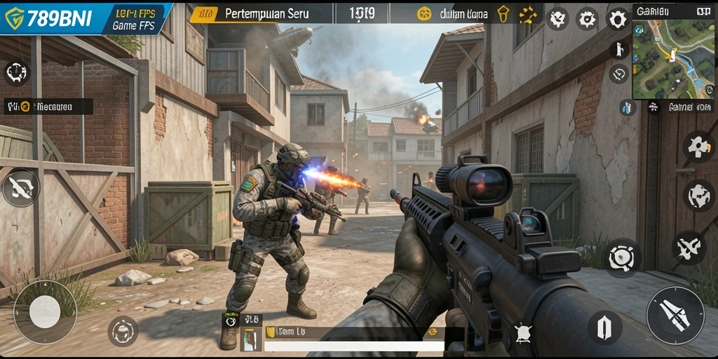 Tampilan gameplay intens dan mendebarkan dari 789BNI.