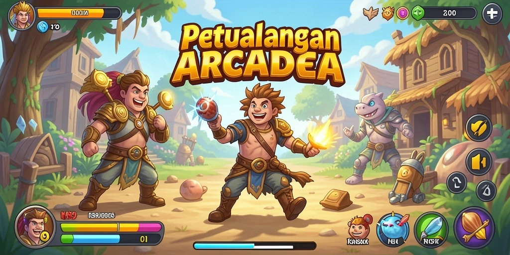 Tampilan gameplay H89 yang penuh warna dan dinamis.
