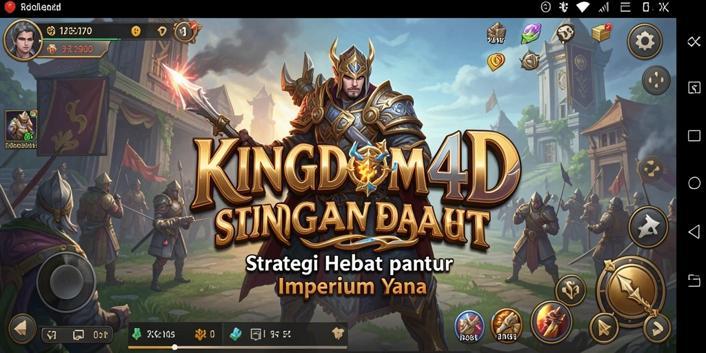 Tampilan gameplay menarik dari KINGDOM4D yang menunjukkan strategi permainan.