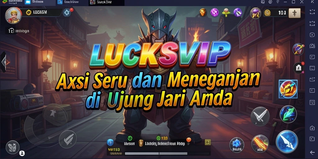 Tampilan gameplay seru LUCKSVIP yang penuh aksi dan tantangan.