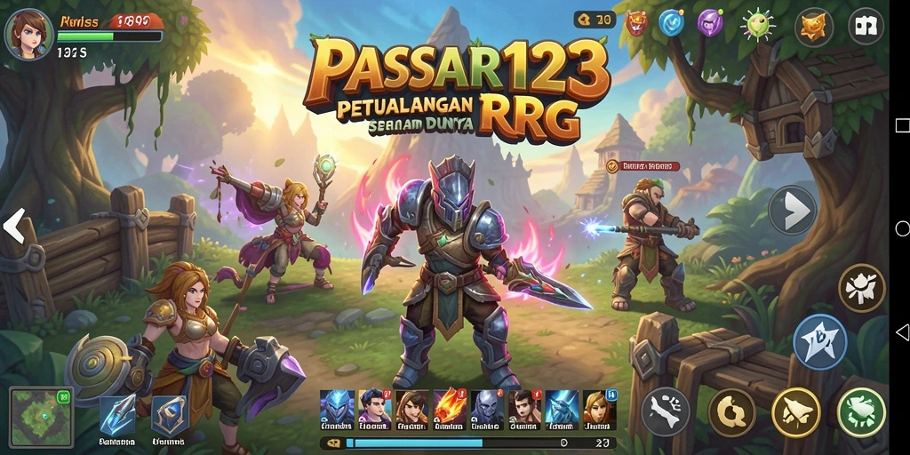 Tampilan gameplay seru dalam dunia petualangan RPG.