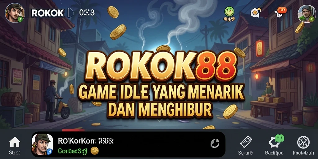 Screenshot gameplay ROKOK88 yang menampilkan aktivitas dan perkembangan karakter.