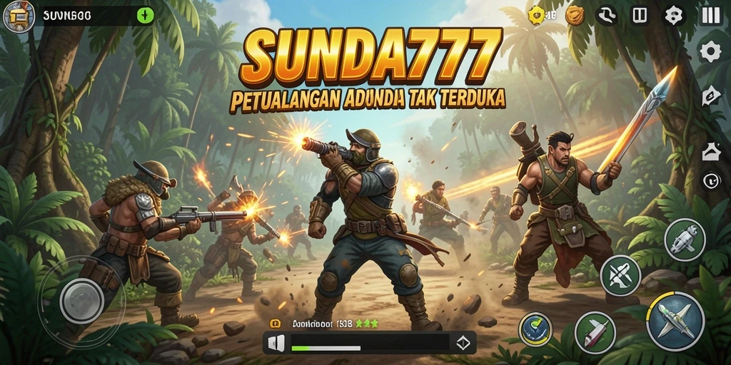 Screenshot gameplay SUNDA777 menunjukkan aksi seru dalam pertempuran epik.