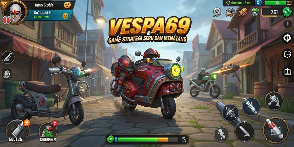 Tampilan gameplay VESPA69 yang menarik dan penuh aksi.