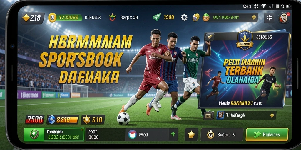 Tampilan gameplay Z18 saat bertaruh pada pertandingan olahraga.